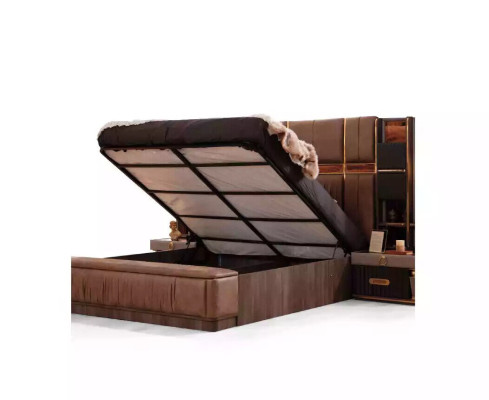 Conjunto de lujo para dormitorio principal, juego de cama doble, juego de cama, conjunto de ropa de cama beige de 4 piezas