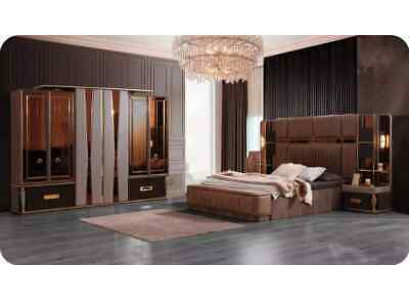 Conjunto de lujo para dormitorio principal, juego de cama doble, juego de cama, conjunto de ropa de cama beige de 4 piezas