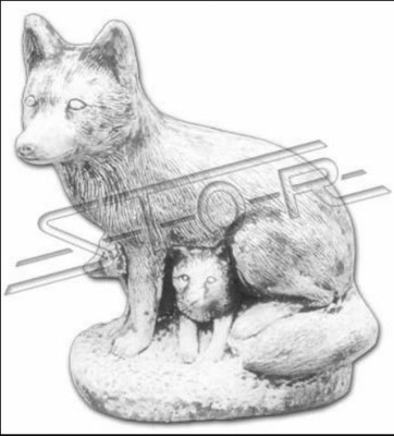 Decoración de jardín Estatua de zorro Escultura Figuras Esculturas Figura del diseñador