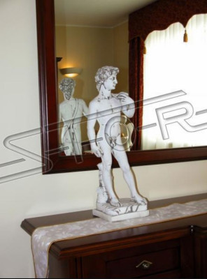 Decoración de jardín 59cm David Terraza Figuras de piedra Figura Decorativa Escultura
