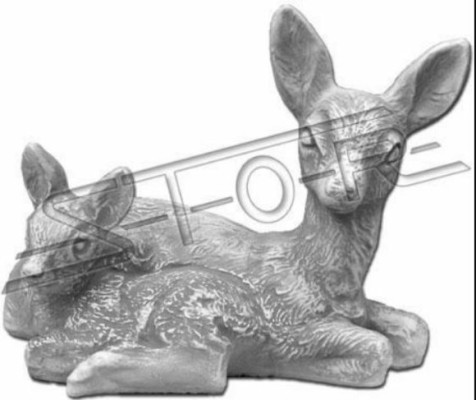 Decoración de jardín Bambi Terraza Figuras de piedra Figura Estatua decorativa