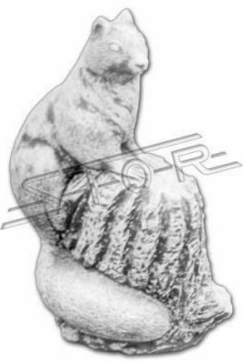 Decoración de jardín Ardilla Terraza Figuras de piedra Decoración Estatua