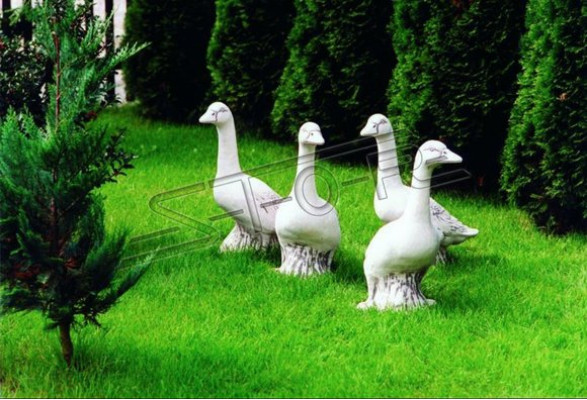 Decoración de jardín estatua pato escultura figuras esculturas diseñador