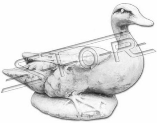 Decoración de jardín Pato Terraza Figuras de piedra Estatua Escultura.