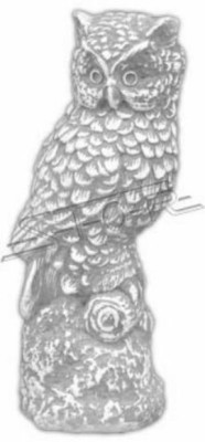 Decoración de jardín Búho Naturaleza Terraza Piedra Figuras Figura Estatua Decorativa