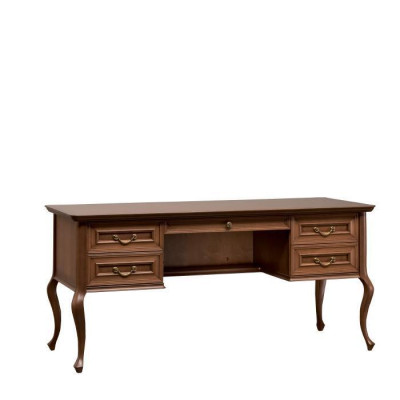 Escritorio clásico con silla de lujo para la oficina. Muebles de madera.
