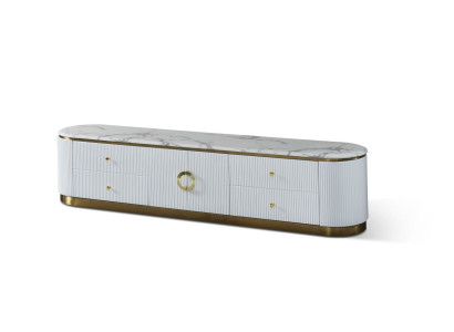 Cómoda Diseñador Aparador Tablero Lateral Bajo Armario Estantería Decoración de la Sala
