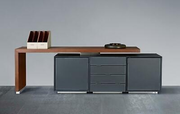 Larga cómoda XXL, buffet, cómoda de oficina, armario auxiliar, muebles de oficina.