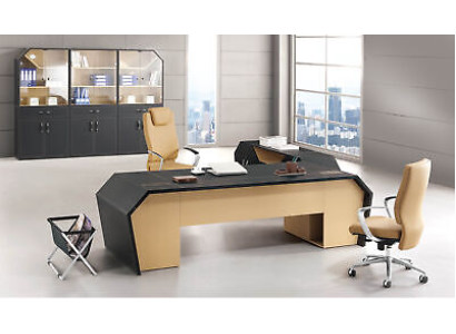 Mueble de archivo de cuero diseño vitrina de vidrio estanterías de libros oficina