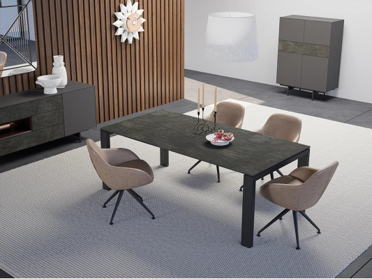 Mesa de comedor de lujo conjunto de comedor mesa de comedor 4 sillas diseño moderno mobiliario nuevo