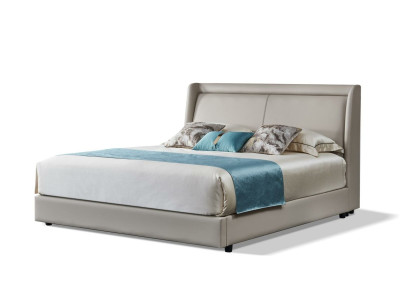 Lujo dormitorio cama acolchada diseño 180x200cm dobles camas de hotel cuero nuevo