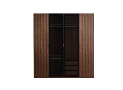 Armario moderno diseño de dormitorio armario de madera armario de lujo puertas de vidrio