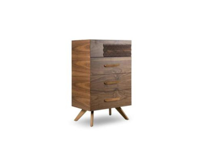Diseño moderno de cómoda de dormitorio en estilo de lujo, armario de madera nuevo mueble.