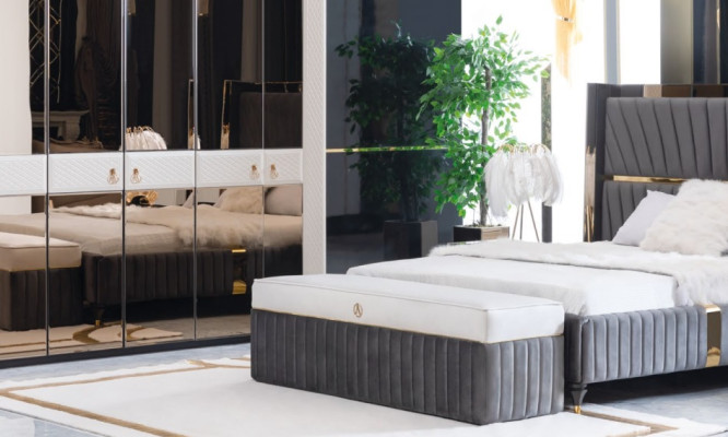 Diseño Bancos taburetes de madera Banco Taburete de lujo de tela Banco