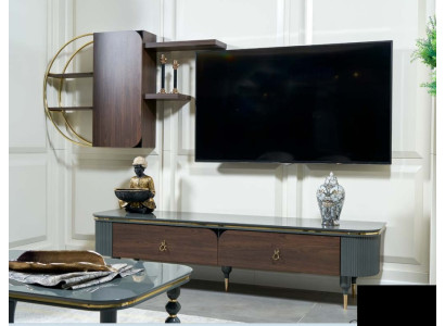 Muebles de TV de diseño de madera, estanterías, paredes de armarios, estante de pared para sala de estar, gabinetes laterales bajos.