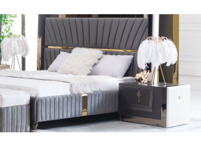 Mesita de noche mesa auxiliar mesa madera mesas dormitorio muebles mesitas de noche gris.