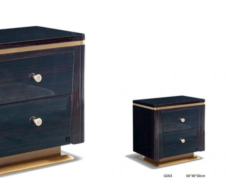 Mesita de noche Consolas Dormitorio Mesa auxiliar Diseño moderno Muebles Lujo