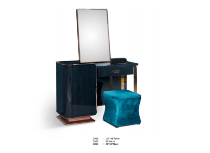 Tocador Banqueta Madera Textil Dormitorio Creativo Diseño Moderno Muebles Lujo