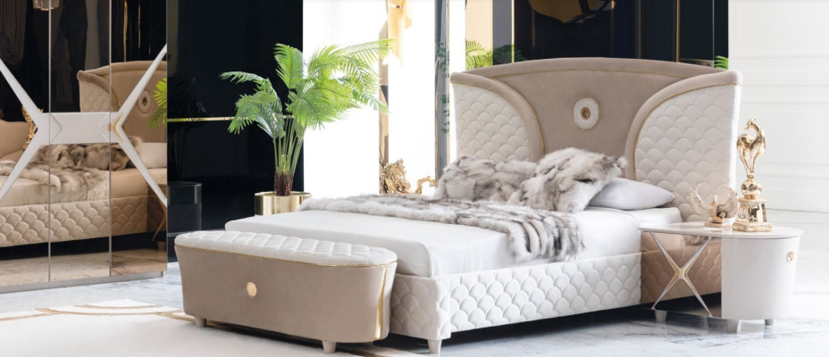 Camas dobles Estructura de cama moderna Conjunto de cama de 3 piezas Cama de dormitorio Mesita de noche