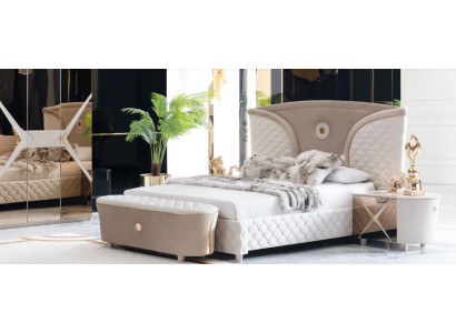 Camas dobles Estructura de cama moderna Conjunto de cama de 3 piezas Cama de dormitorio Mesita de noche
