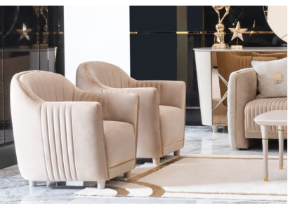 Sofá de 1 plaza Material de tapicería de madera Silla moderna Funda de asiento Textil de diseñador Nuevo