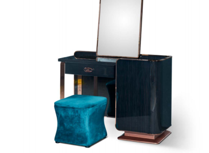 Tocador de madera negro consolas diseño moderno muebles lujo dormitorio nuevo.