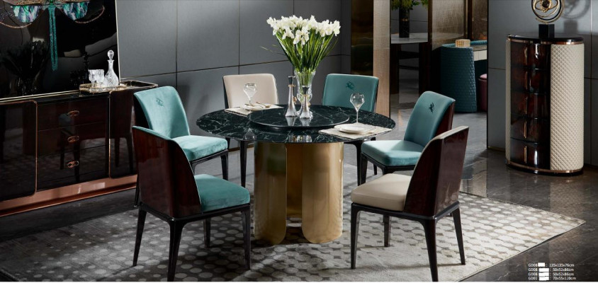 Cómoda alta de lujo marrón de diseño moderno mueble de madera para salón.