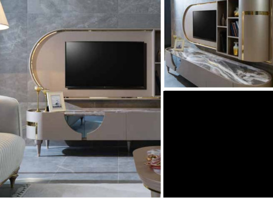 mueble de TV Lowboard RTV, armarios de muebles armario de salón aparador cómoda nuevo