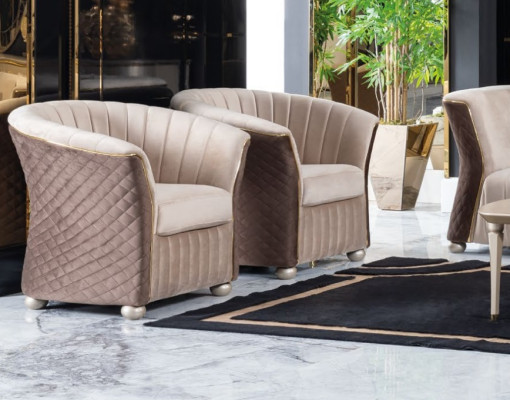 Moderno juego de sofás elegantes de lujo 3+3+1+1 asientos Sofás de diseño Muebles tapizados Sofás