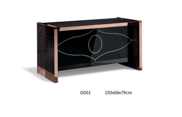 Escritorio de oficina de madera color marrón mesa oficina mesas moderno diseño muebles lujo