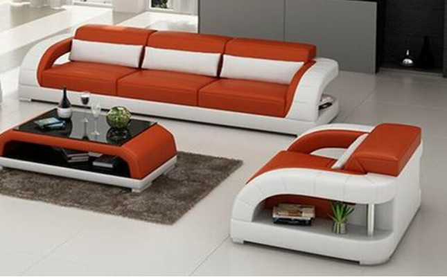 Sofá conjunto de sofá 3+1+1 Diseño de asientos tapizados sofás sofá moderno