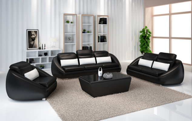 Conjunto de sofás de lujo 3+1+1 asientos salón muebles de diseño sofá sofá