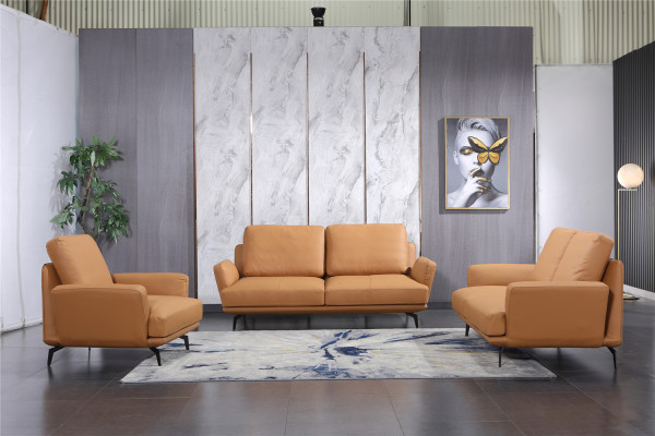 Sofá de cuero Conjunto de sofá Decoración 3+2+1 Asientos Conjunto Sofá tapizado Sofá suite