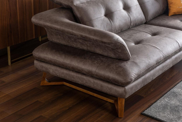 Conjunto de sofá de 3 plazas Sofá Sofás Conjuntos Modernos Gris Set de Sillones