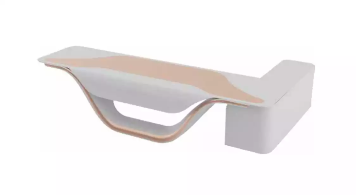 Un conjunto de lujo para una oficina de alta calidad en estilo futurista.