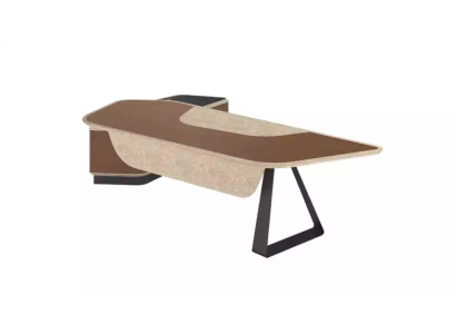 Escritorio de esquina moderno Muebles de oficina Escritorio ejecutivo Escritorio ejecutivo Marrón