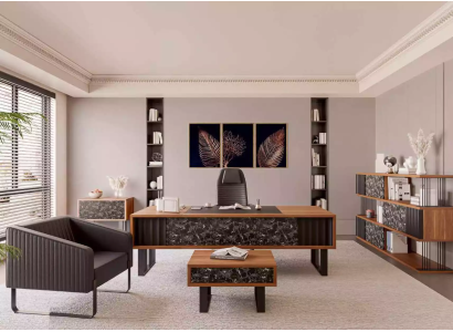 Muebles modernos para la oficina en casa Juego de oficina Escritorio Mesa de centro Archivador