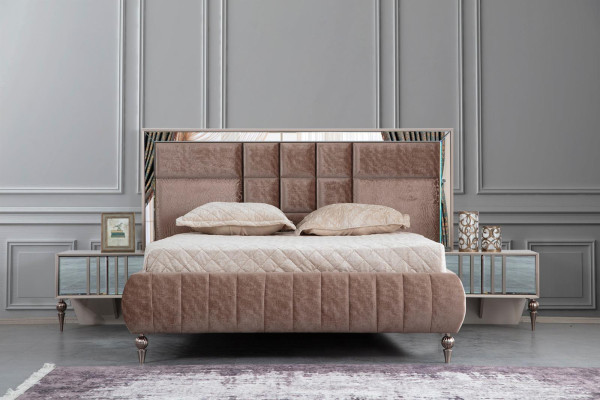 Ambiente elegante y moderno. Conjunto de dormitorio elegante y moderno para tu hogar.