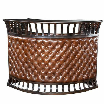 Chesterfield Bar mesas mesas altas salón club mesa de lujo vintage mostrador de cuero