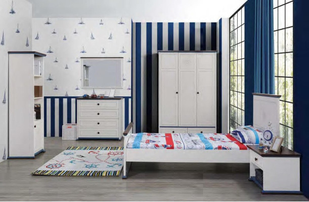 Armario armario habitación juvenil Muebles Diseño juvenil Dormitorio Blanco Nuevo