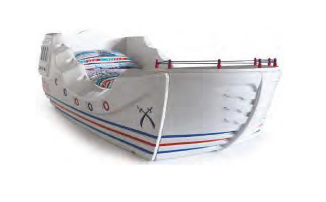 Cama de niños Barco Dormitorio Camas Muebles Camas para niños Habitación infantil Cuna