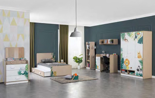 Camas Diseño Dormitorio Cama Individual Habitación Infantil Niña Decoración Nueva.
