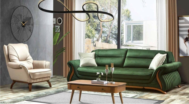 Sillón Acolchado Asiento Diseño Sofá Sillón Relajarse Cuero Artificial Salón Sala de estar