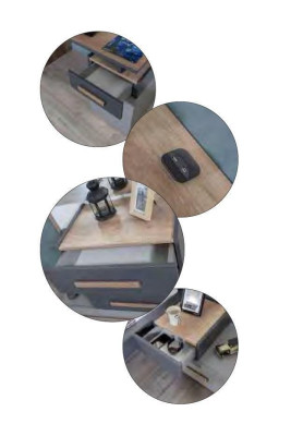 Dormitorio juvenil cama armario cómoda escritorio armario 5 piezas juego