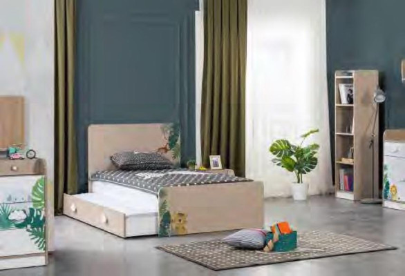 Camas Diseño Dormitorio Cama Individual Habitación Infantil Niña Decoración Nueva.