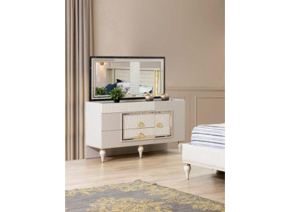 Lujoso tocador espejo estilo diseño mueble moderno dormitorio aparador