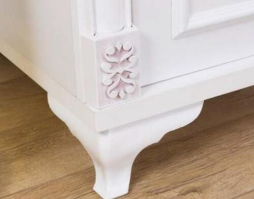 Mesita de noche blanca diseño compacto de lujo muebles de dormitorio.