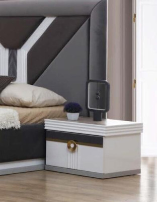 Dormitorio Lujo Mesitas de Noche de Madera Mesita de Noche Consola de Noche Mesa Auxiliar de Diseño
