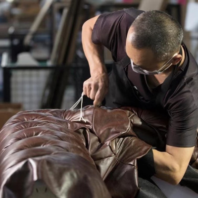 Sofá de 3 plazas + 2 plazas + 1 plaza, juego de sofás de cuero acolchado para sala de estar relax.