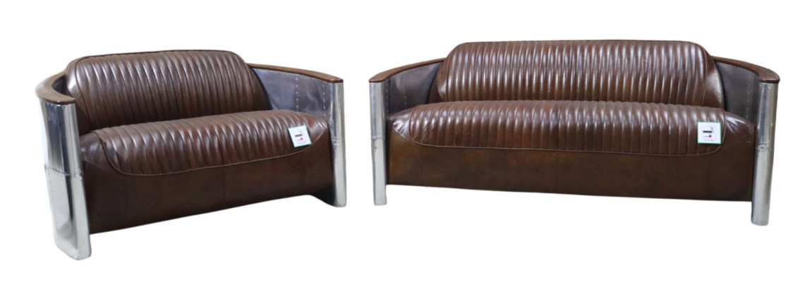 Conjunto de sofá de 3+2 plazas, sofá, conjunto de sofás, sofá, sillón, cuero, vintage, retro, nuevo